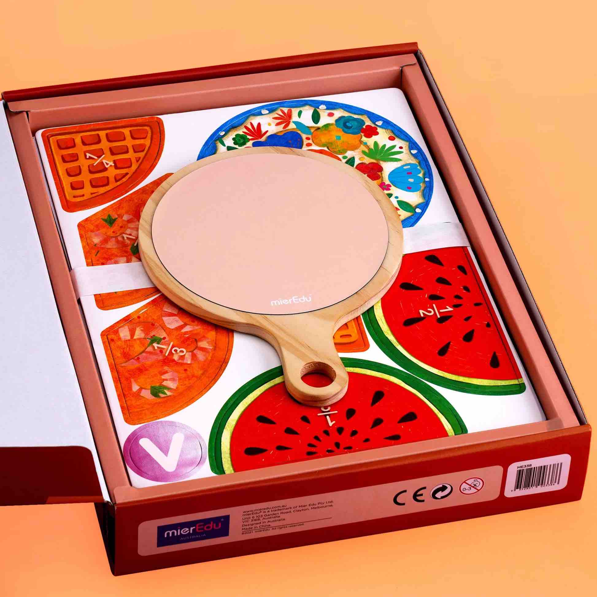 MierEdu - MI Maths Brain - Yummy Food Fraction Board