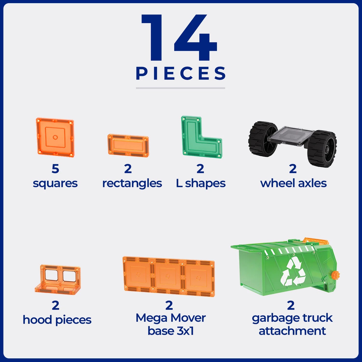 Tile Tek - 14 Piece Mega Recycling Truck