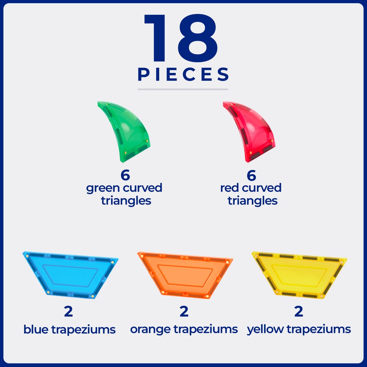 Tile Tek - 18 Piece Dome Tiles