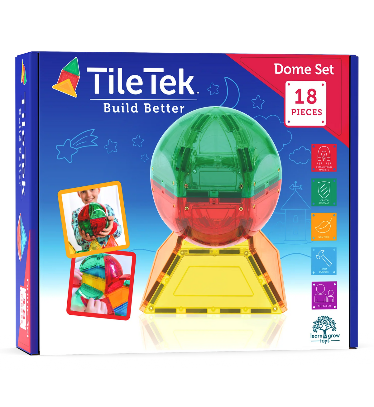 TileTek - 18 Piece Dome Tiles