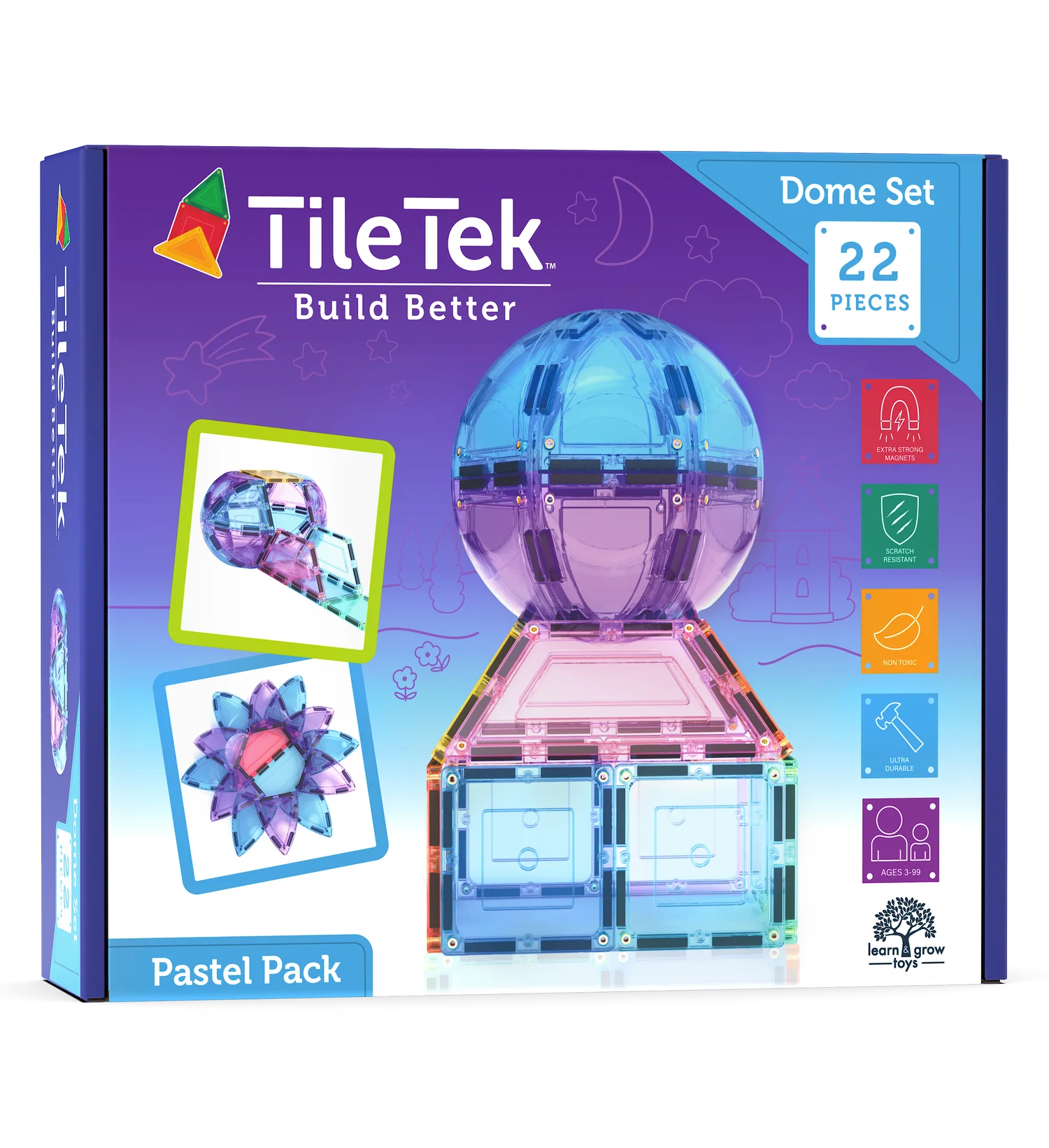 Tile Tek - 22 Piece Pastel Dome Set