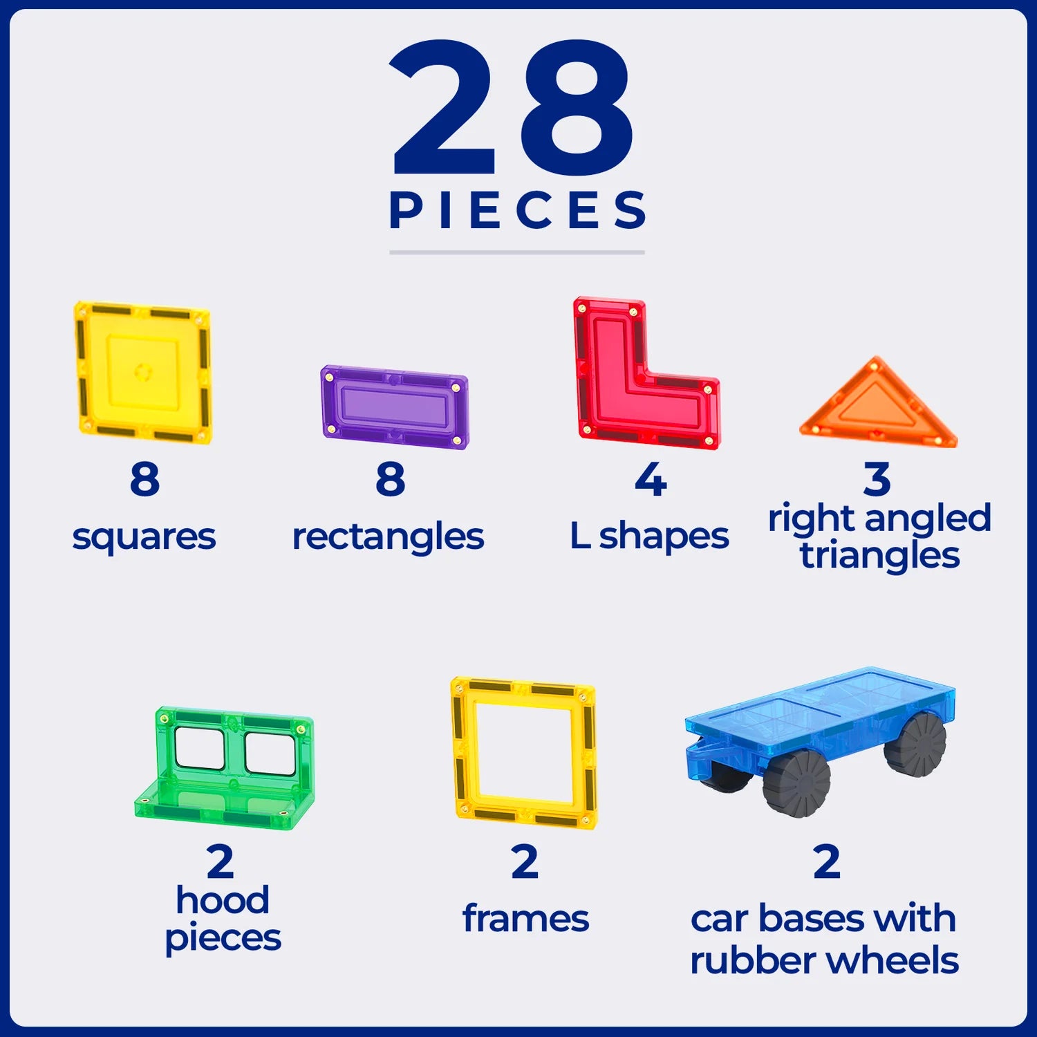 Tile Tek - 28 Piece Car Set
