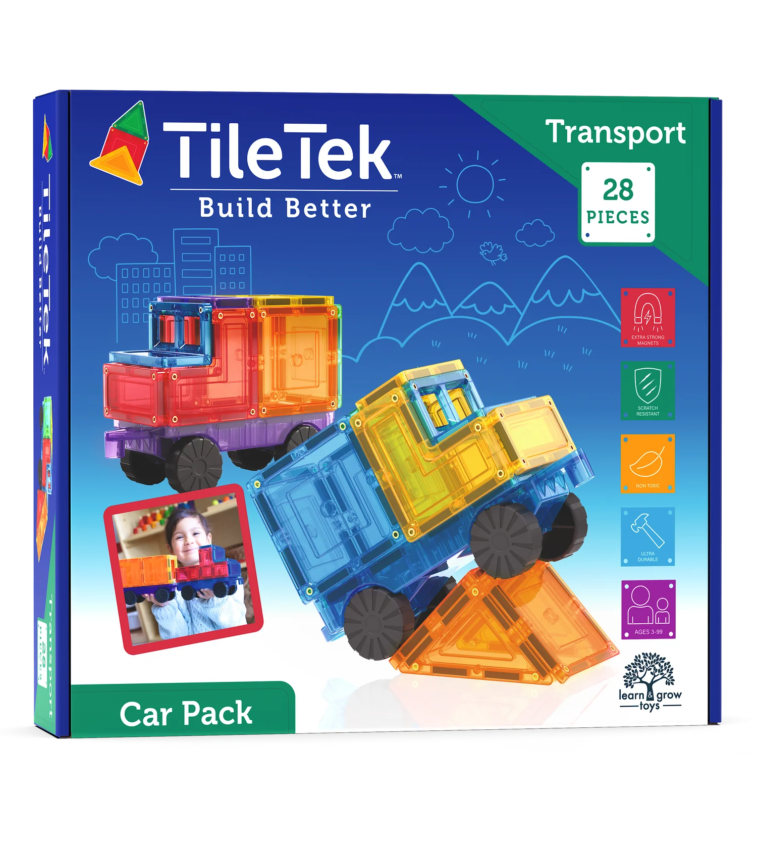 Tile Tek - 28 Piece Car Set