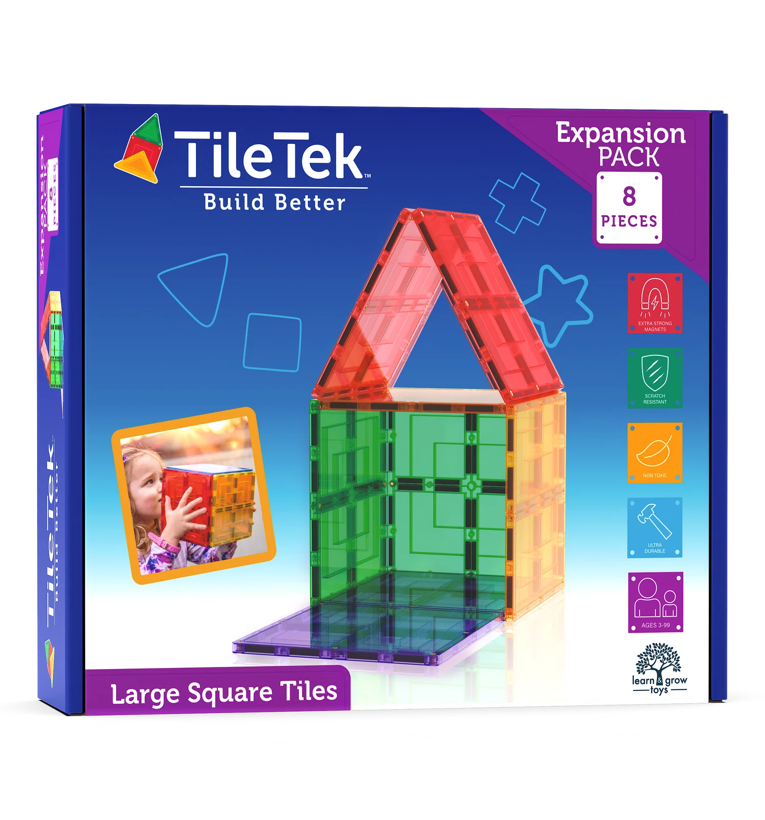 Tile Tek - 8 Piece Large Square Tiles