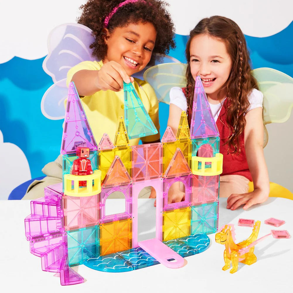 Magna Tiles - Castle DLX + microMAGS 48 Pcs Set