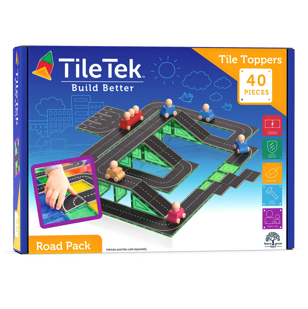 Tile Tek - 40 Piece Tile Topper - Road Pack