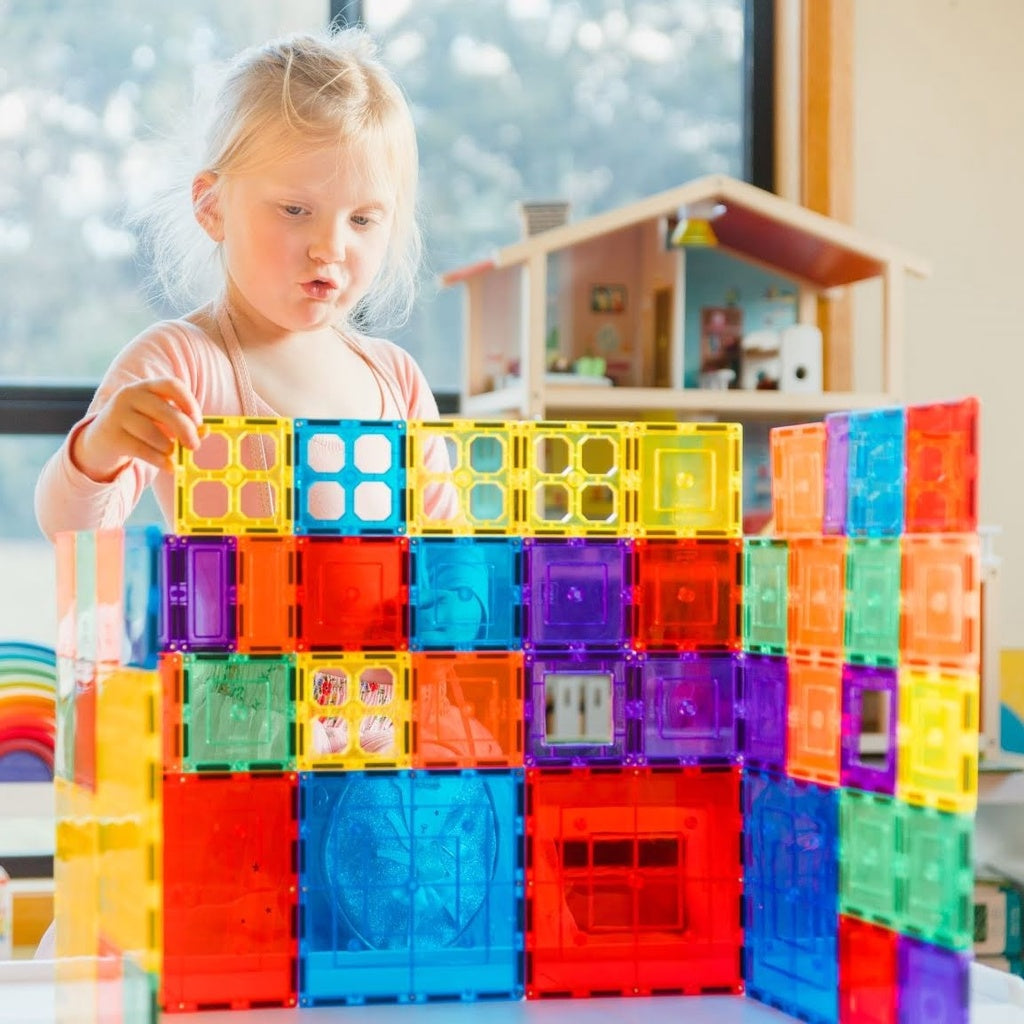 Learn & Grow Magnetic Tiles – Base Pack (64 Piece)