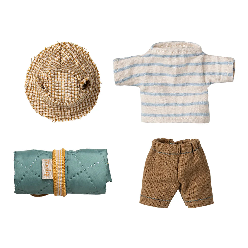 Maileg Hiker Mouse Big Brother Stripes