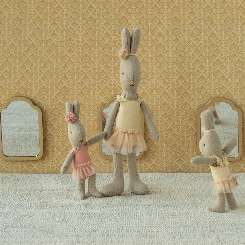 Maileg Rabbit Micro Ballet Suit and Skirt Rose