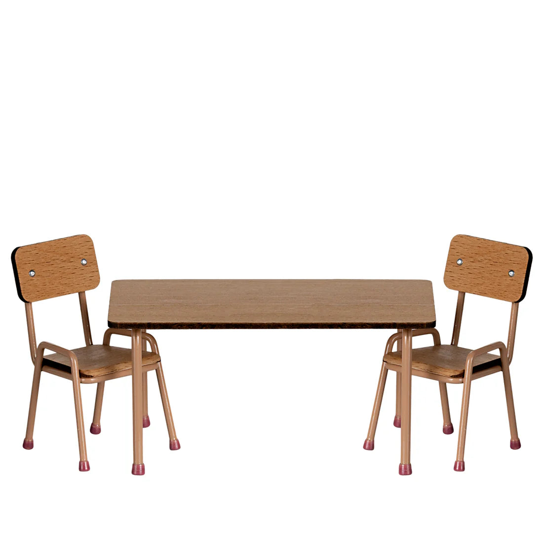 Maileg Table and Chair Set Mouse Dark Powder