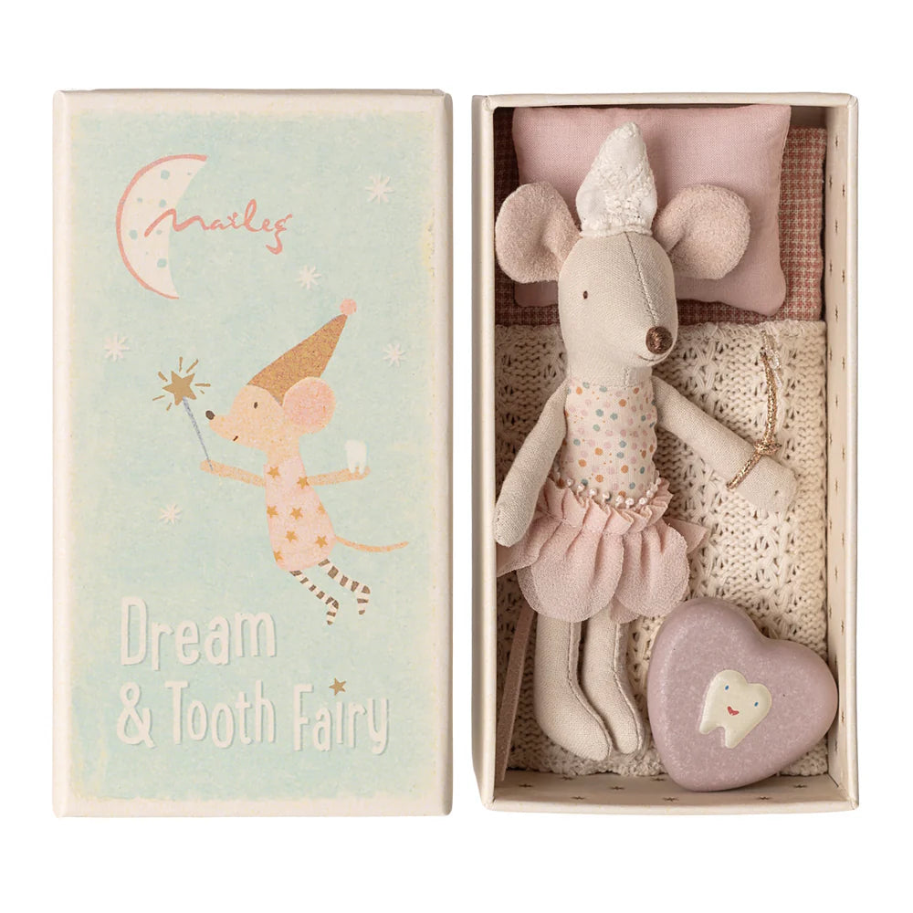 Maileg Tooth Fairy Mouse Little Sister in box