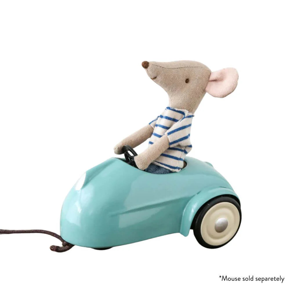 Maileg Car Mouse Light Blue