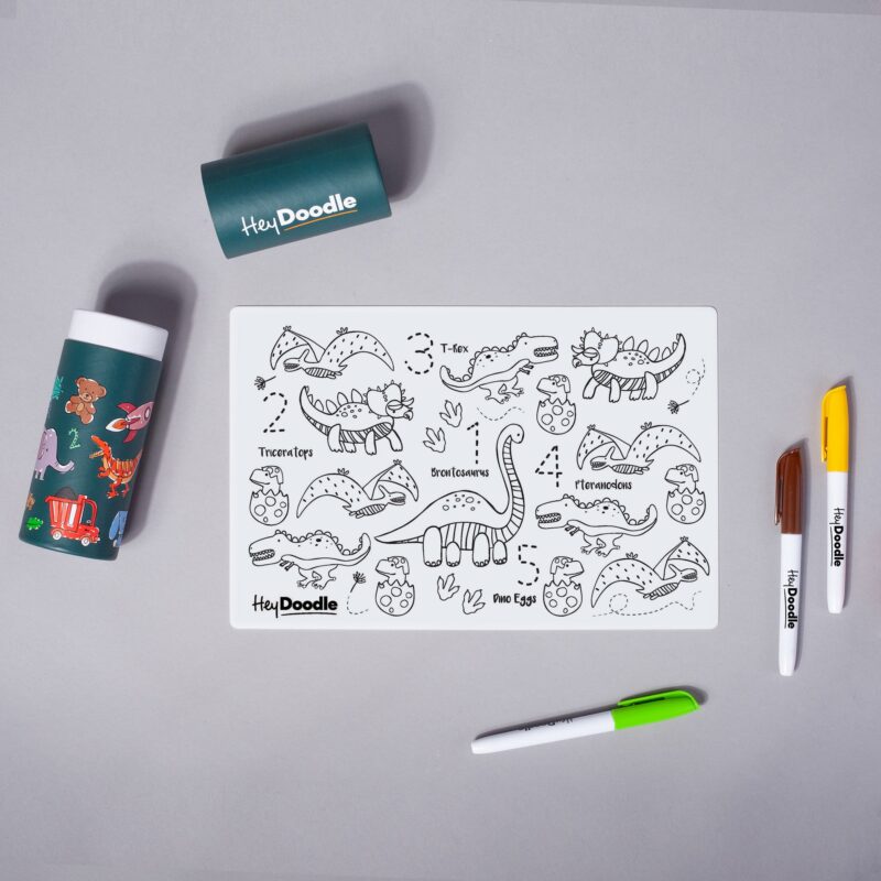 kids silicone drawing mat for fun dinnertime