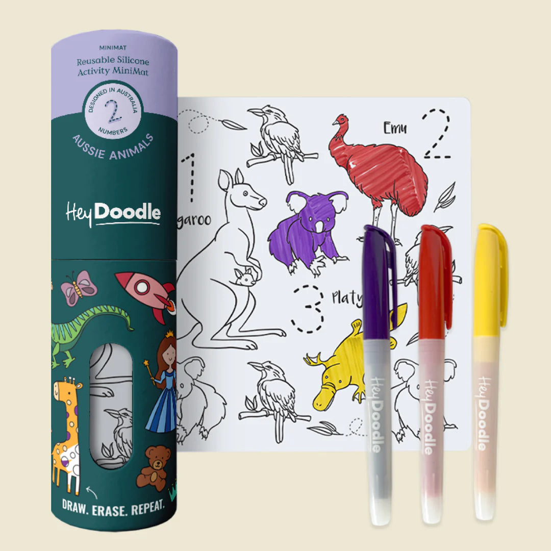 HeyDoodle Minimats - Aussie Animals