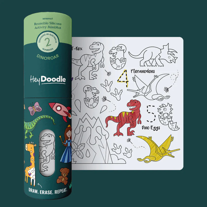 HeyDoodle Minimats - Dinoroar