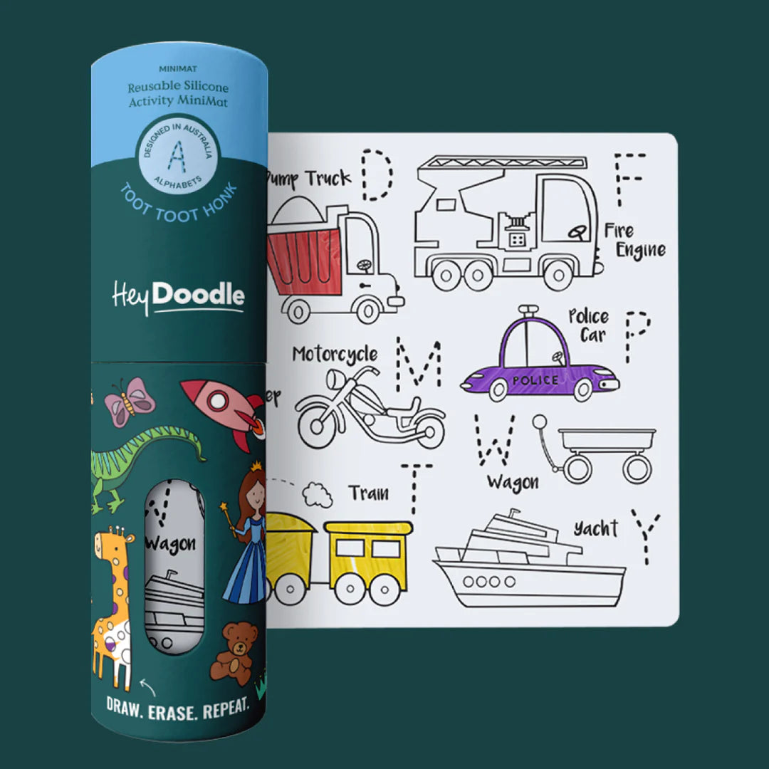 HeyDoodle Minimats - Toot Toot Honk
