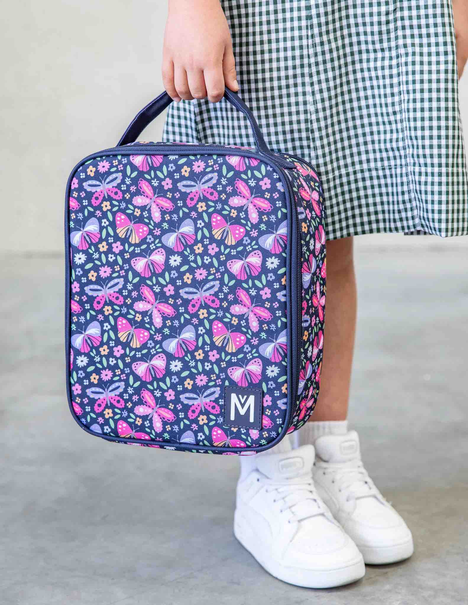 MontiiCo Large Insulated Lunch Bag – Butterflies