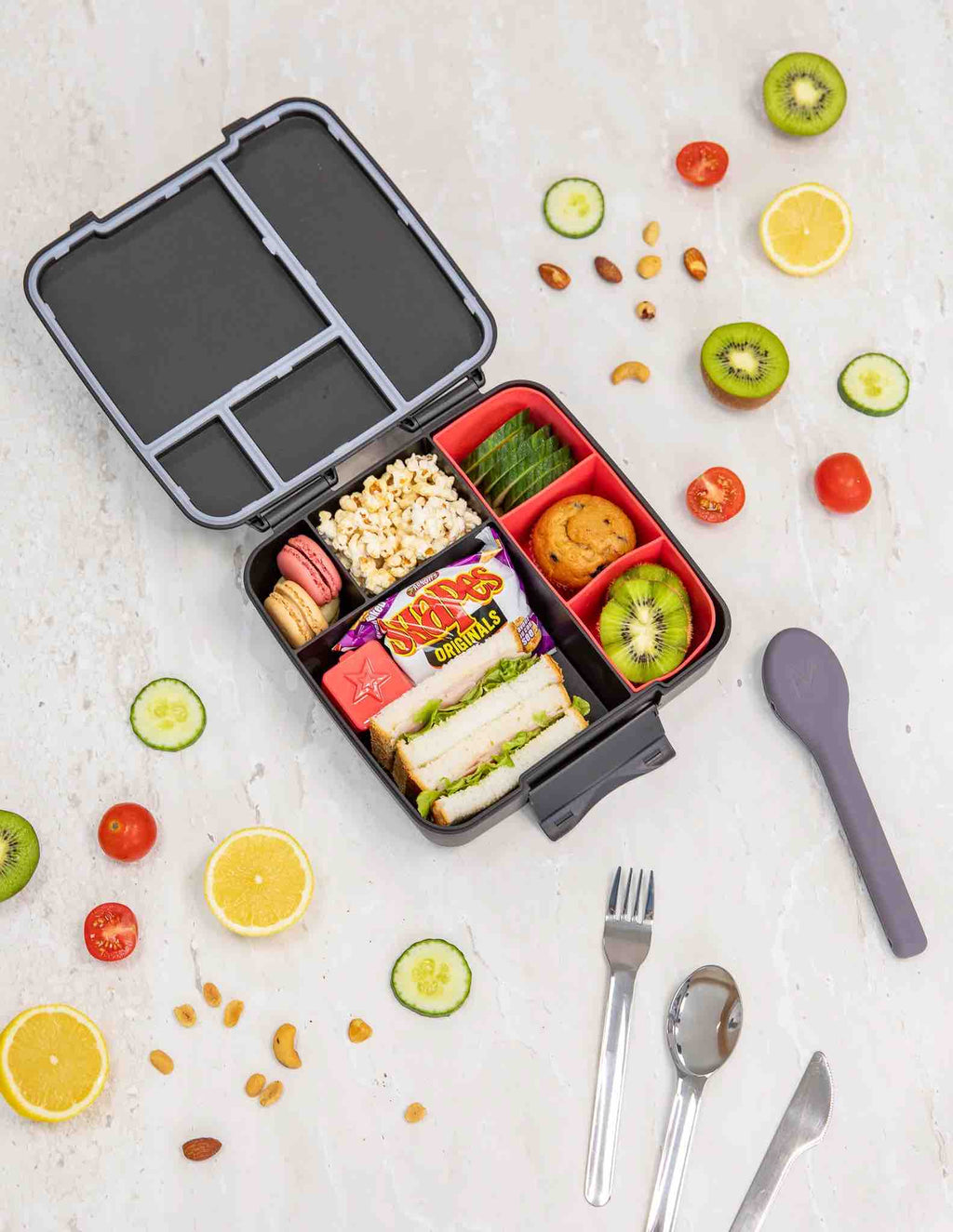MontiiCo Feast Bento Lunch Box - Midnight