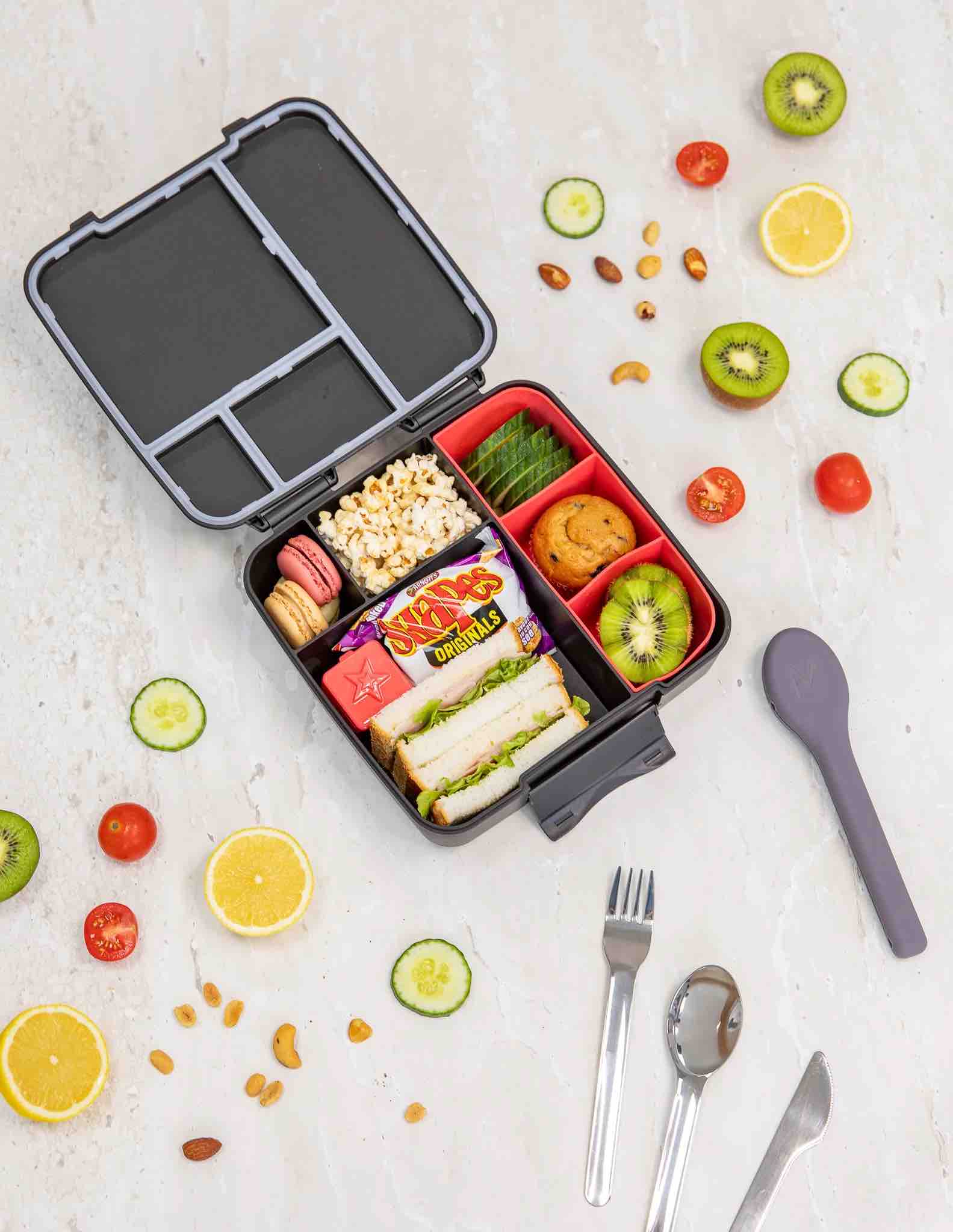 MontiiCo Feast Bento Lunch Box - Midnight
