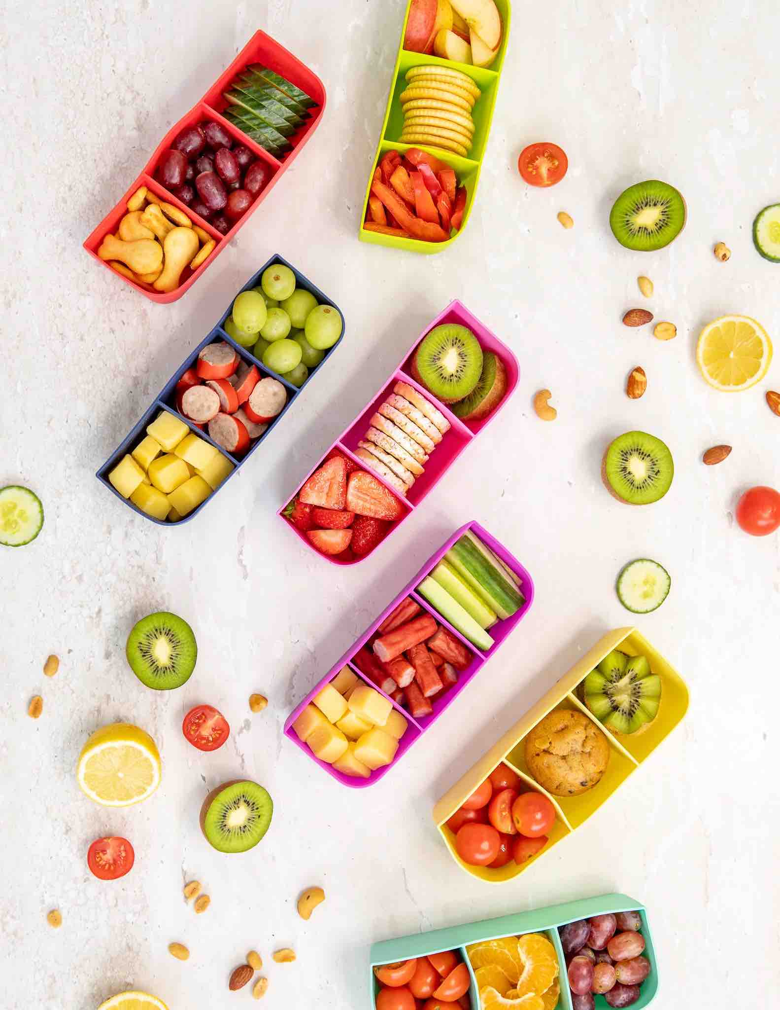 MontiiCo Feast Bento Tray - Watermelon
