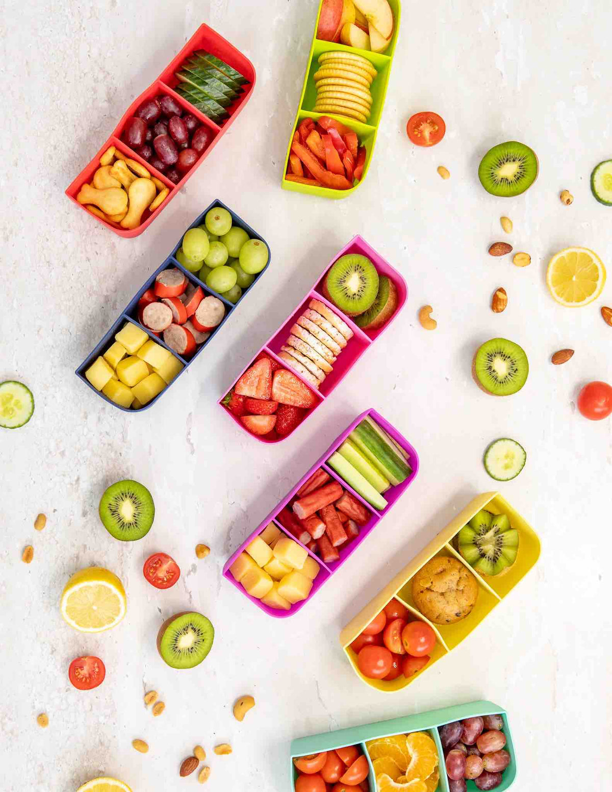 MontiiCo Feast Bento Tray - Watermelon