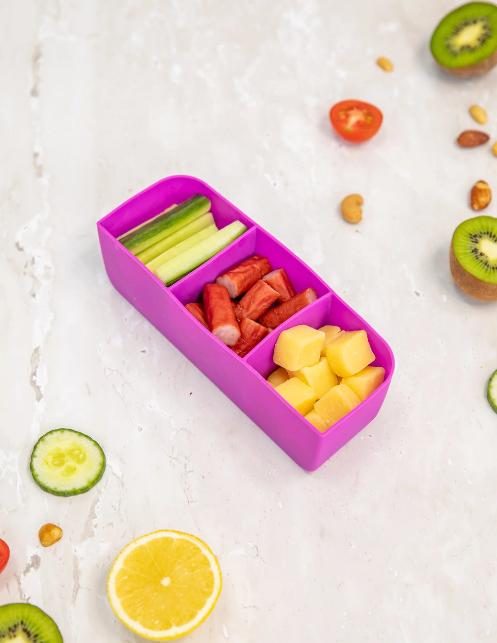 MontiiCo Feast Bento Tray - Fuchsia