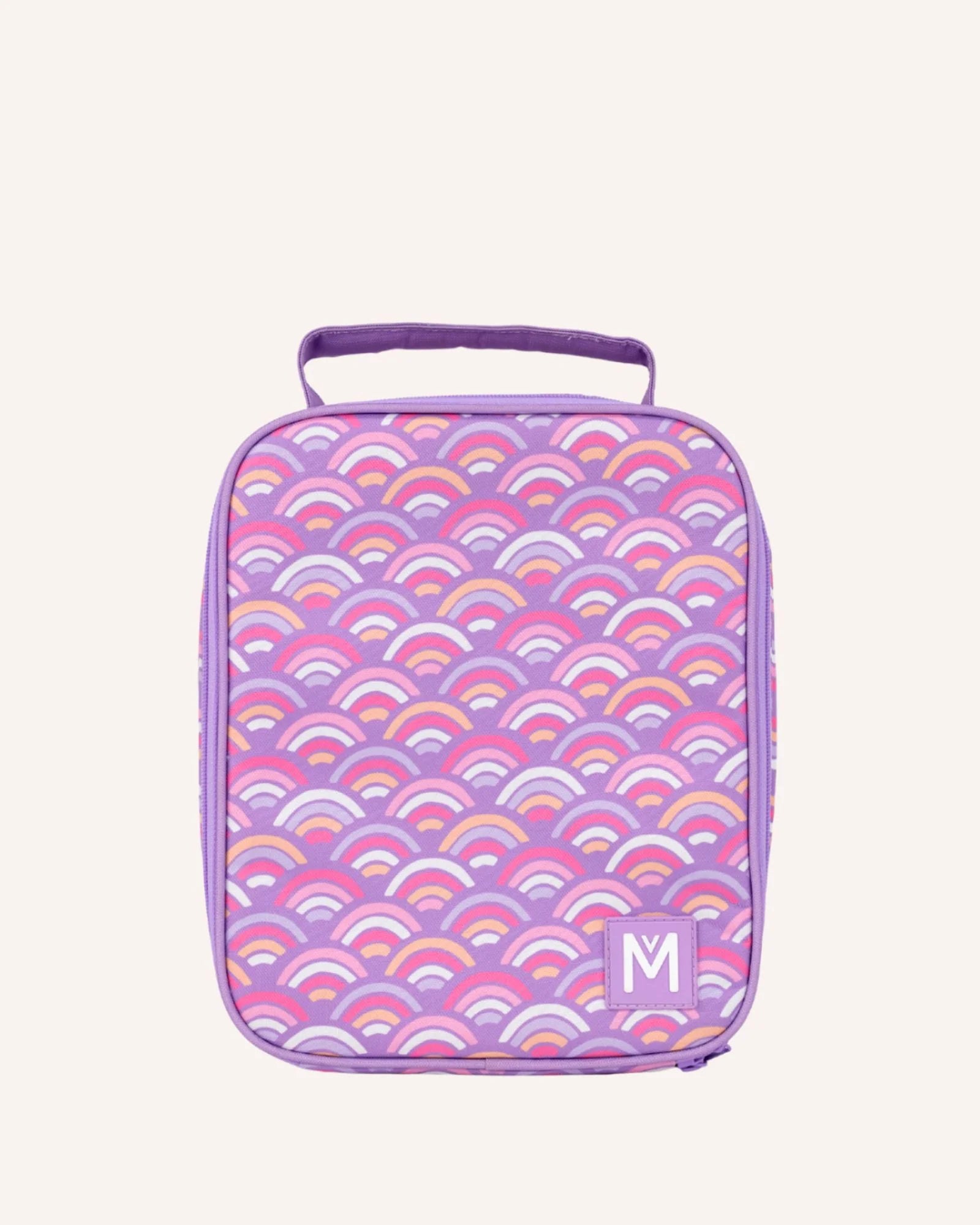 MontiiCo Large Insulated Lunch Bag - Rainbow Roller