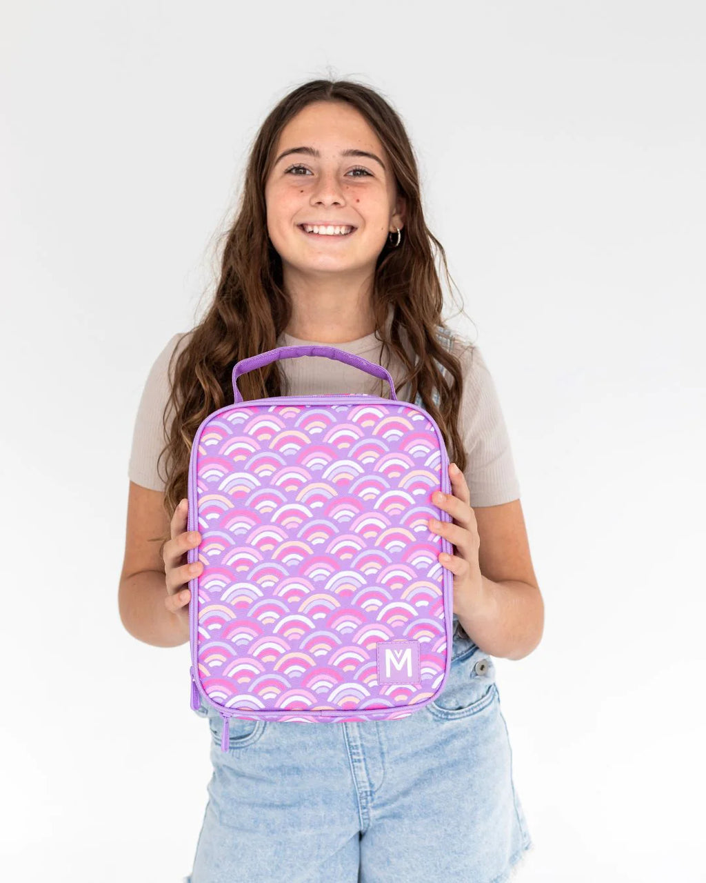 MontiiCo Large Insulated Lunch Bag - Rainbow Roller