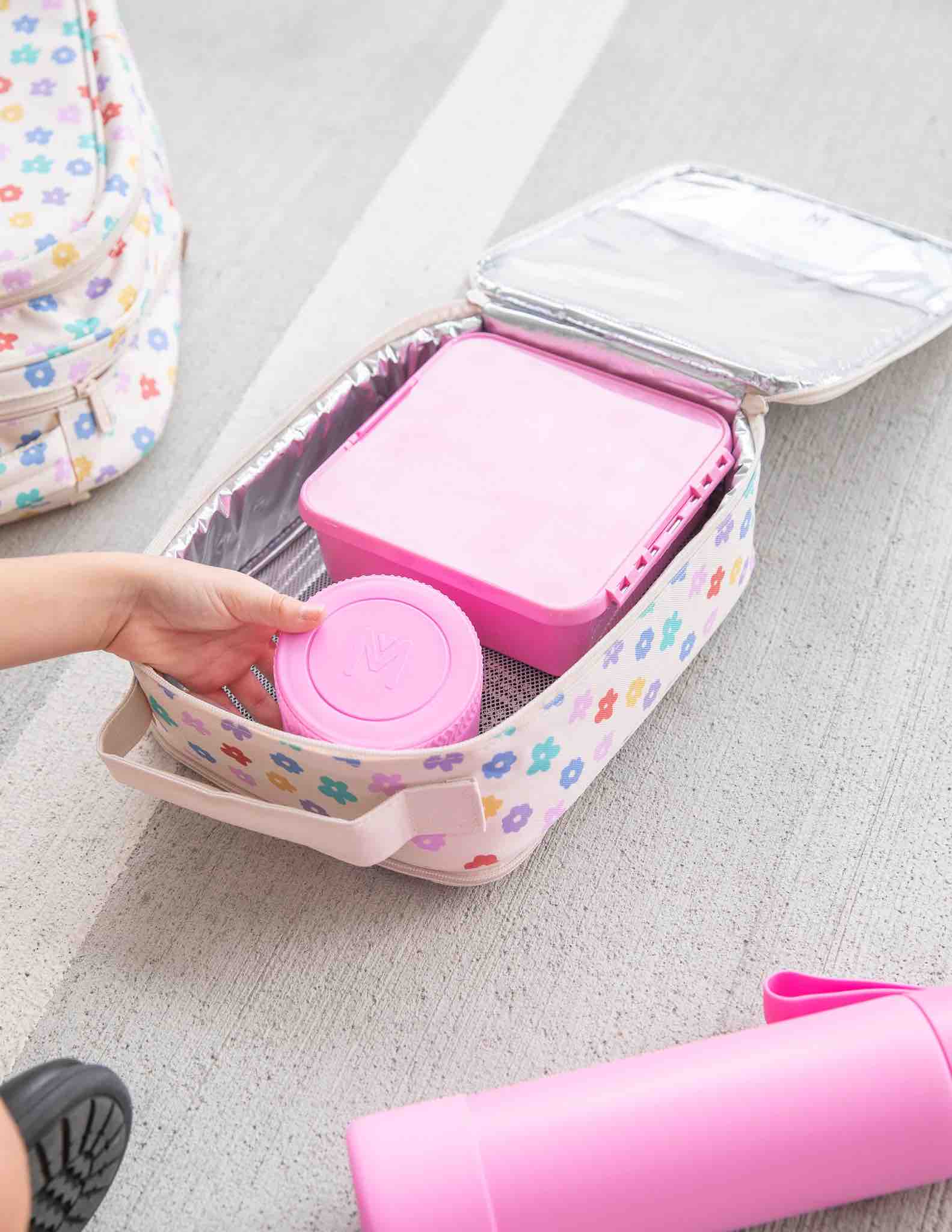 MontiiCo Large Insulated Lunch Bag - Daisy Dream