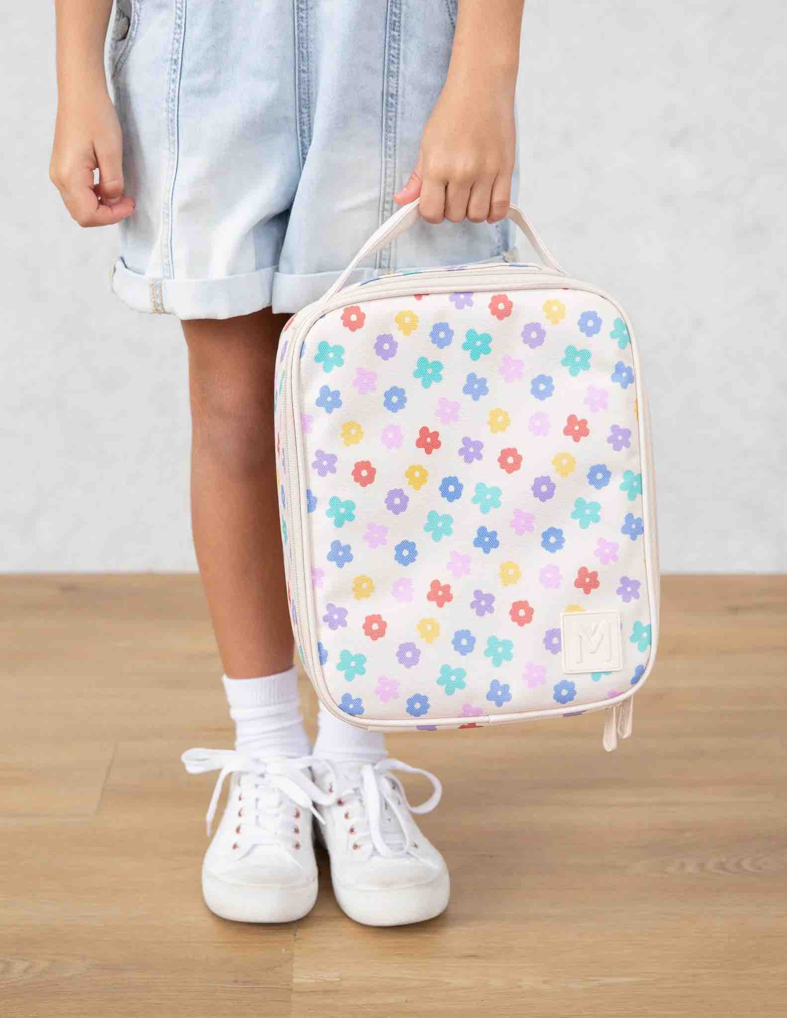 MontiiCo Large Insulated Lunch Bag - Daisy Dream