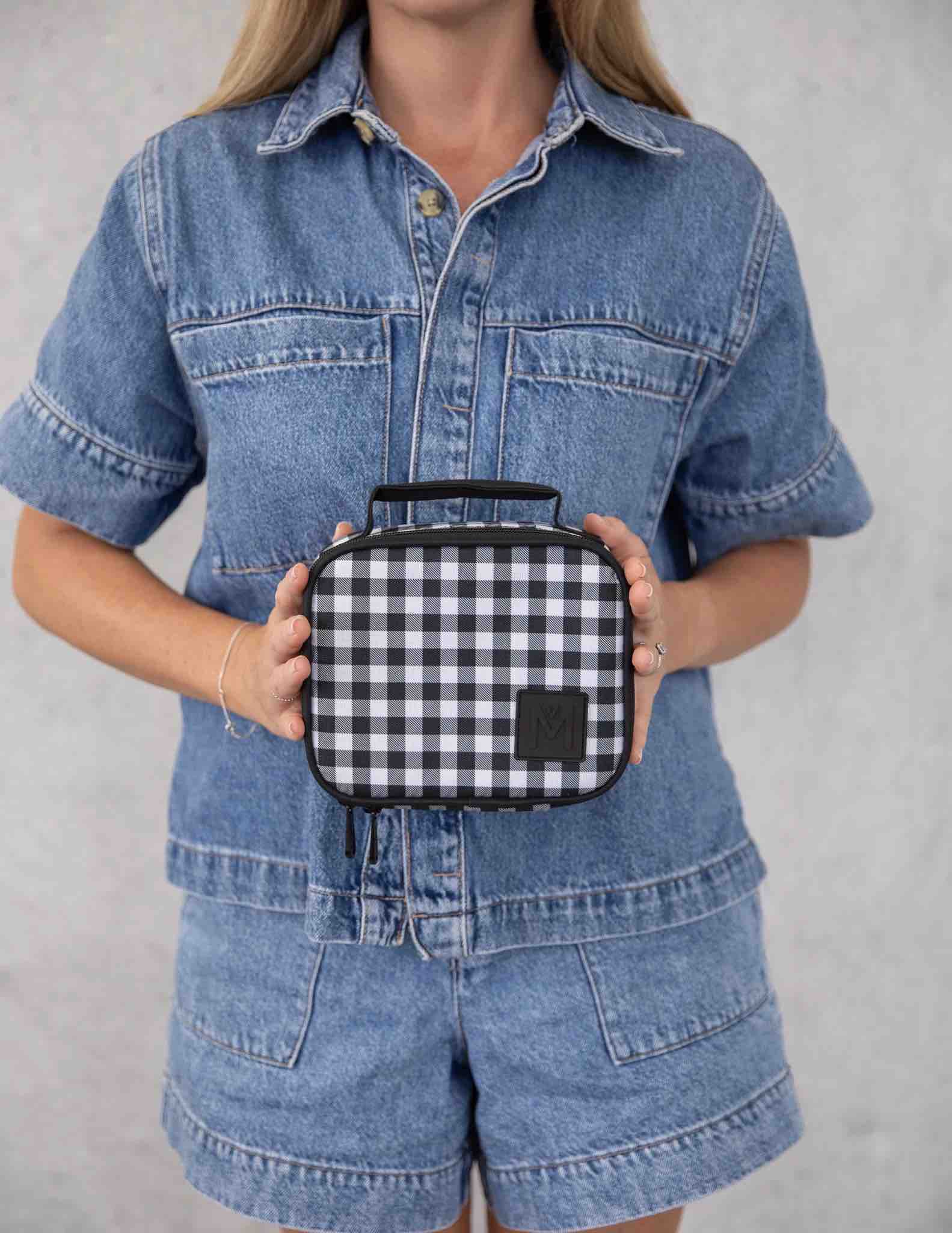 MontiiCo Mini Insulated Lunch Bag - Gingham