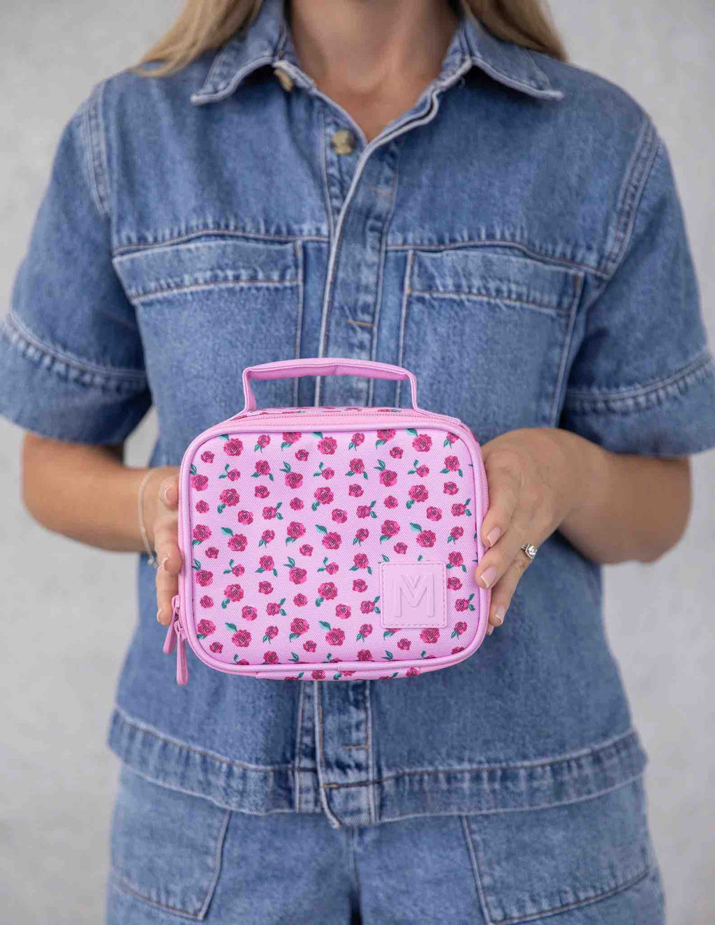 MontiiCo Mini Insulated Lunch Bag - Rose Garden