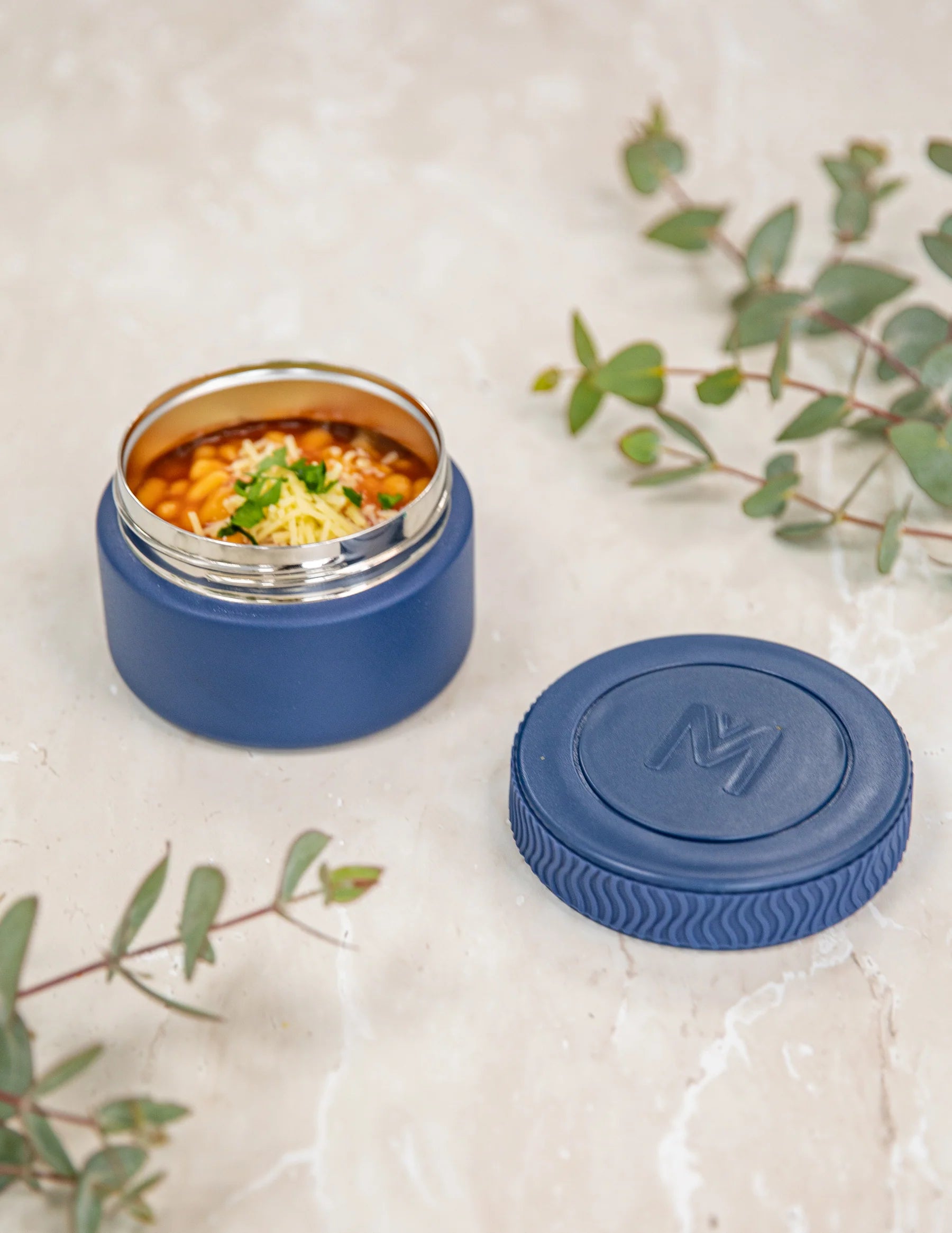 MontiiCo Insulated Mini Food Jar - Navy