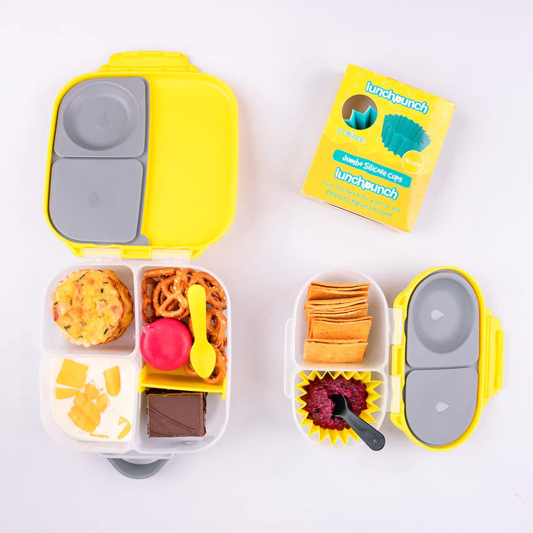 The Lunch Punch Jumbo Silicone Cups - Yellow