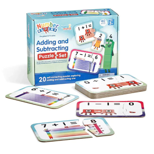 Hand2Mind - Numberblocks Adding and Subtracting Puzzle Set