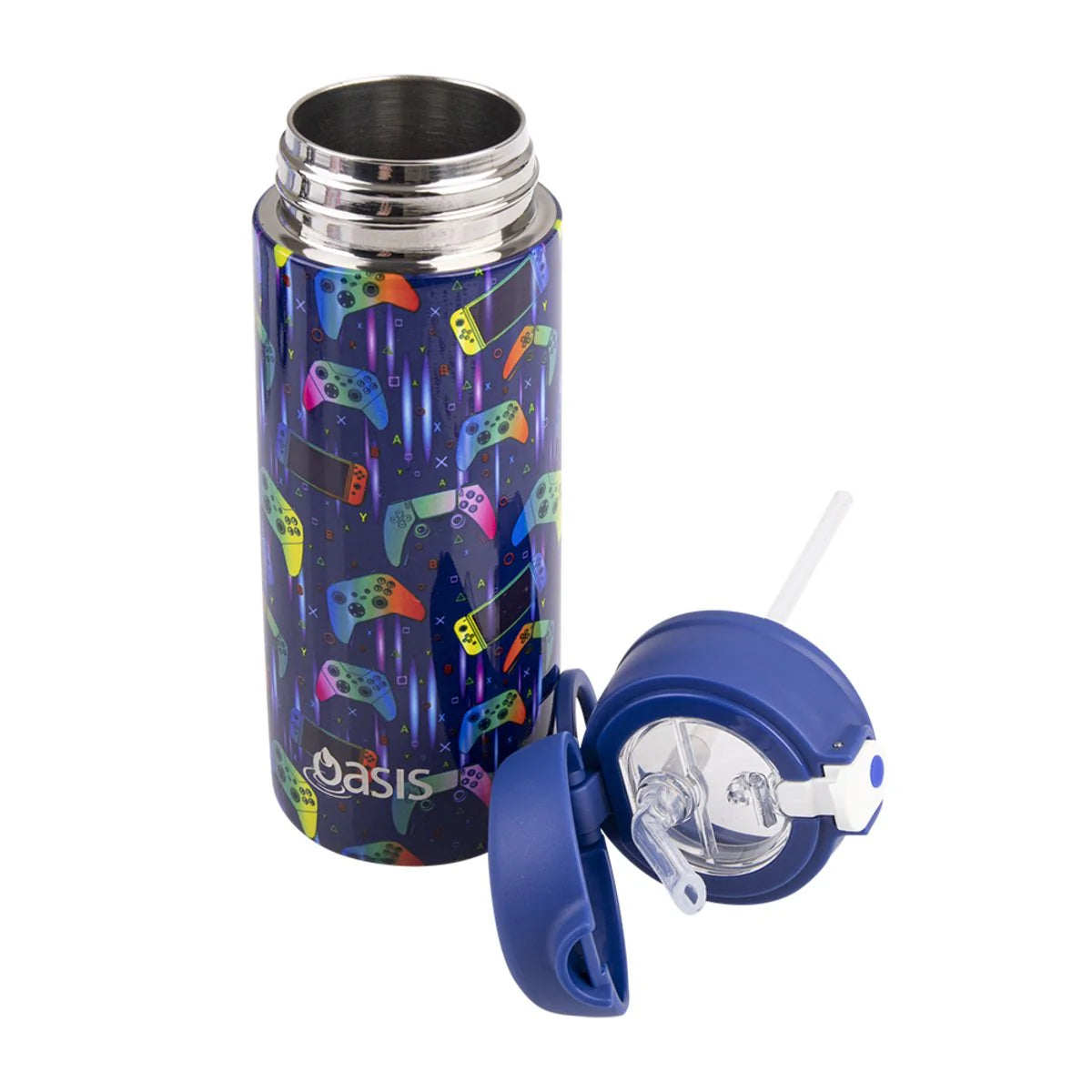 Oasis - Kids Insulated Drink Bottle with Sipper Straw - 550ml