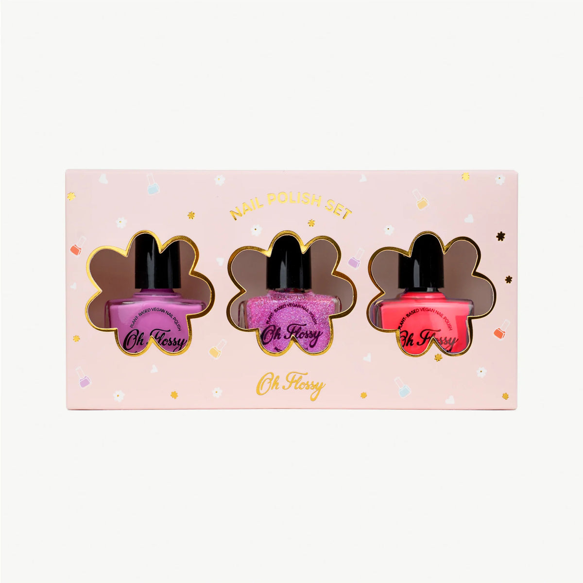 Oh Flossy Pink Pamper Nail Polish Set