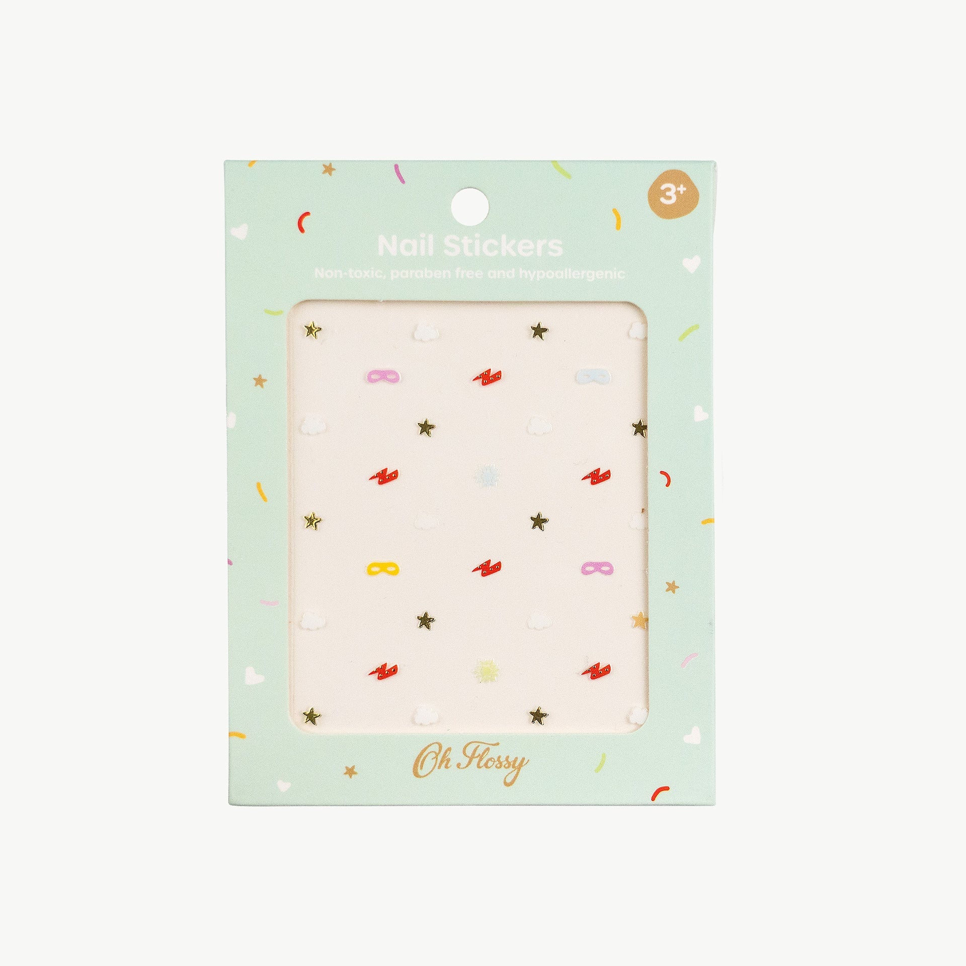 Oh Flossy Nail Stickers Superhero