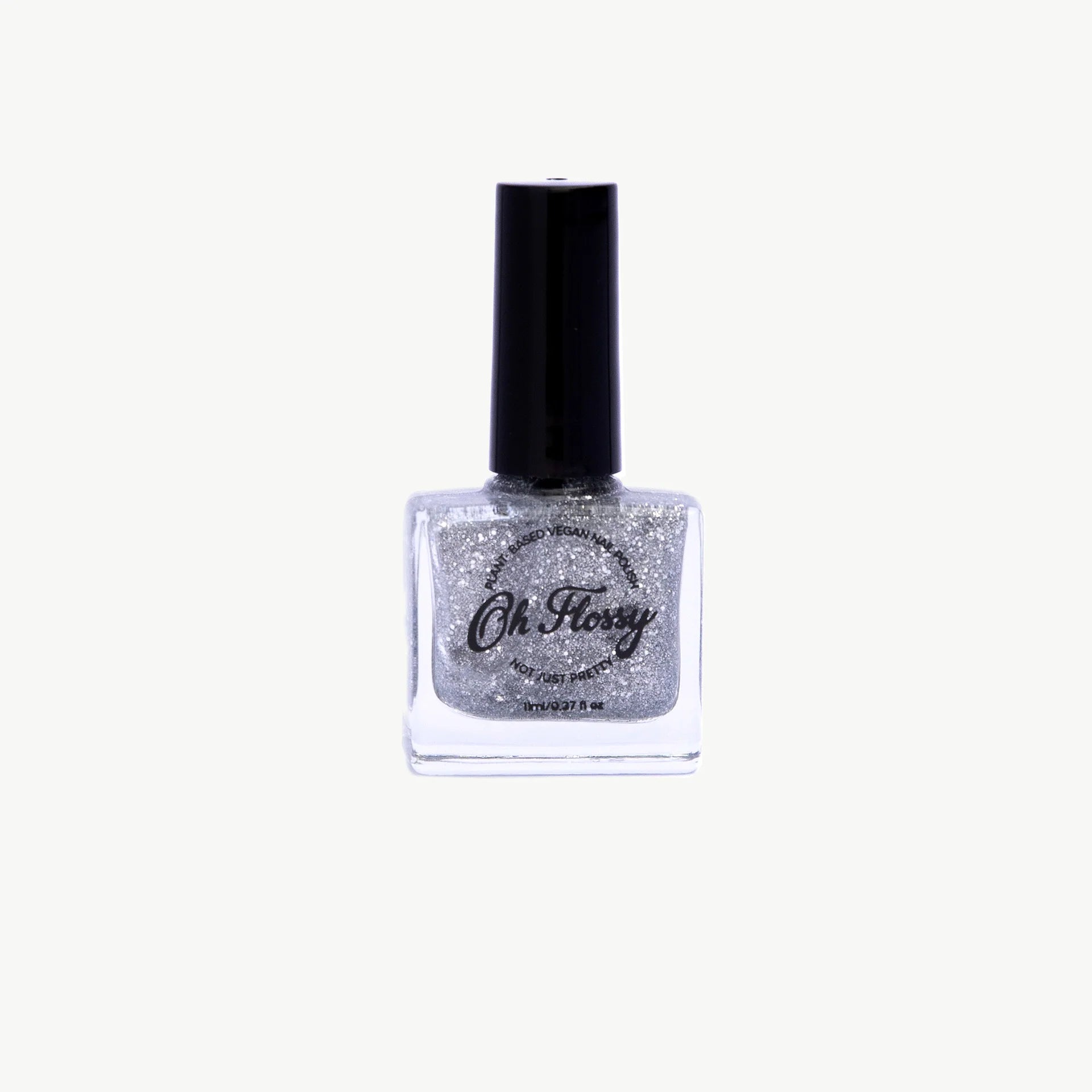 Oh Flossy Nail Polish Silver Glitter