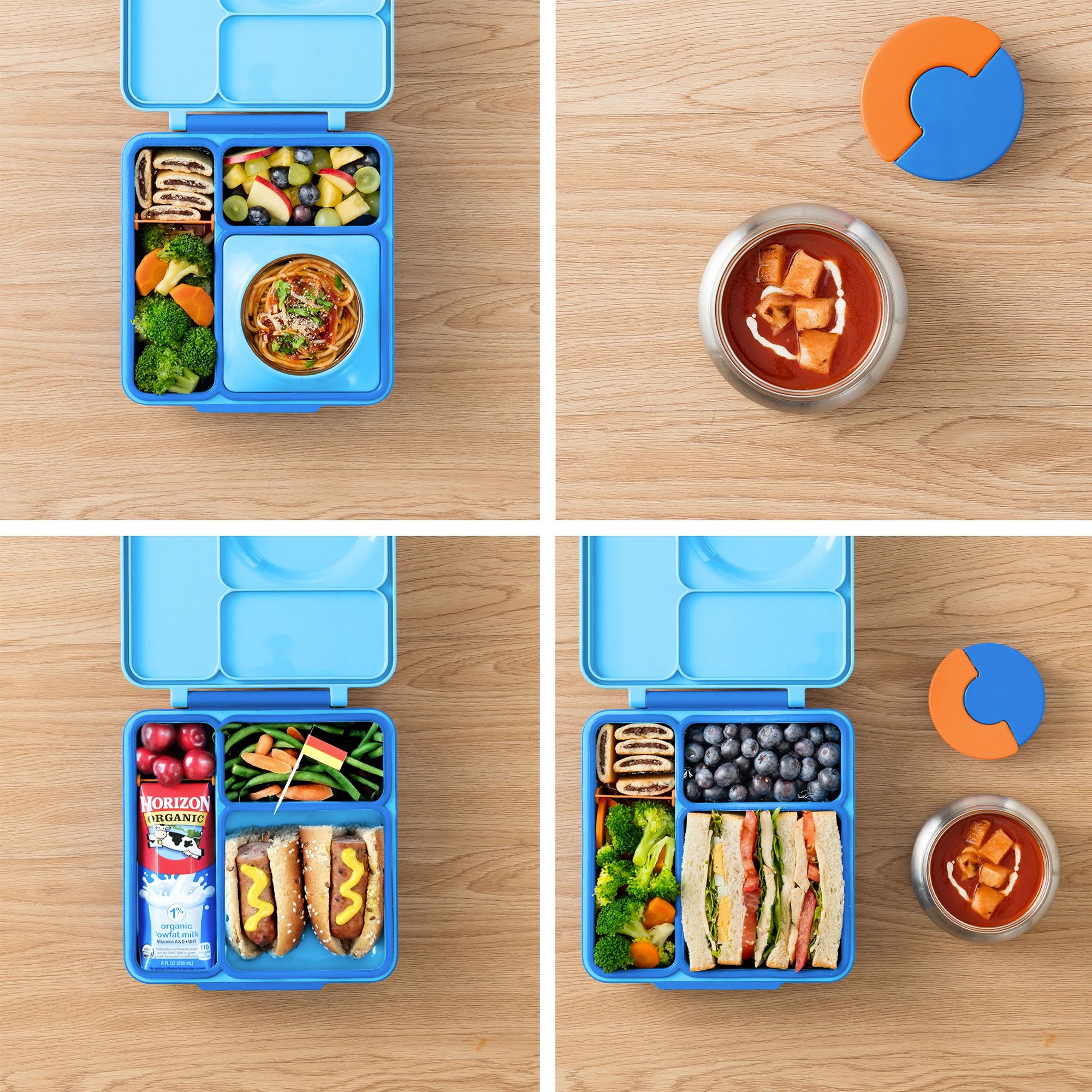 OmieBox Hot & Cold Lunch Box V2 - Sky Blue