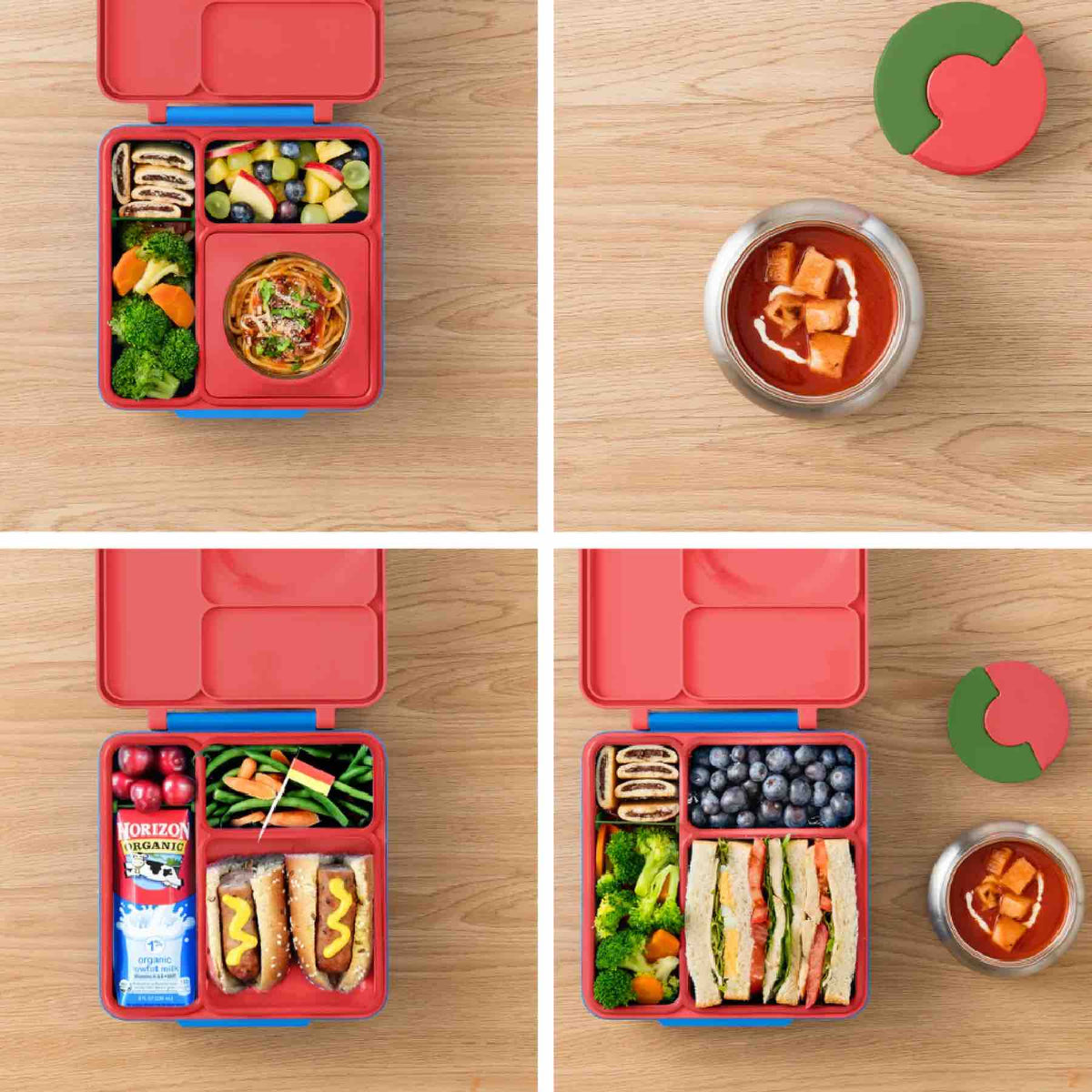 OmieBox Hot & Cold Lunch Box V2 - Scooter Red