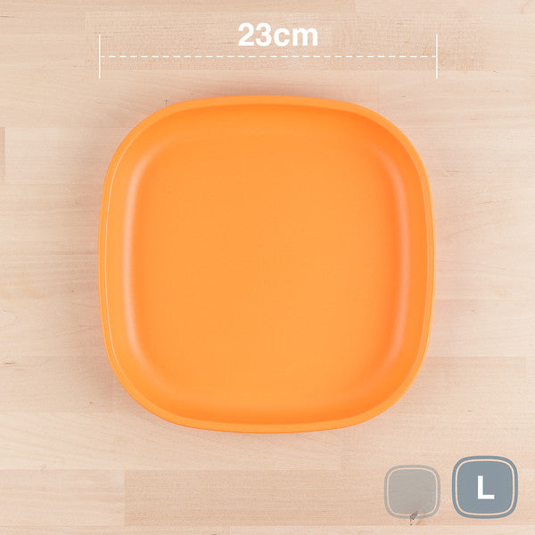 Re-Play Large Flat Plate - Orange