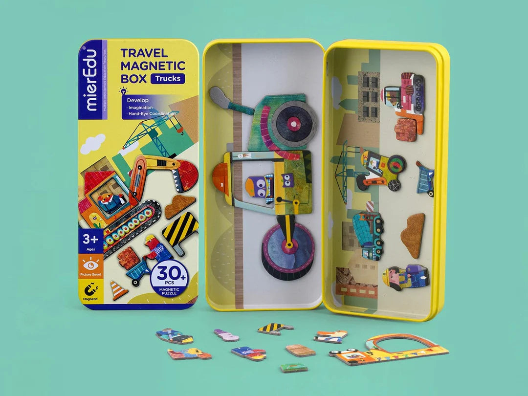 MierEdu - Travel Magnetic Box - Trucks