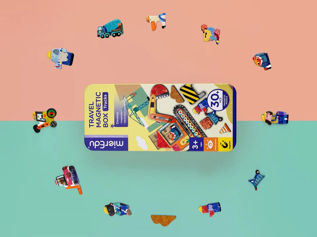 MierEdu - Travel Magnetic Box - Trucks