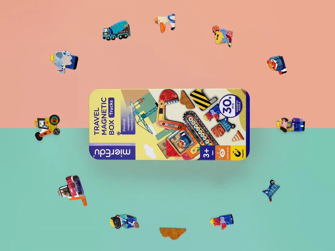 MierEdu - Travel Magnetic Box - Trucks