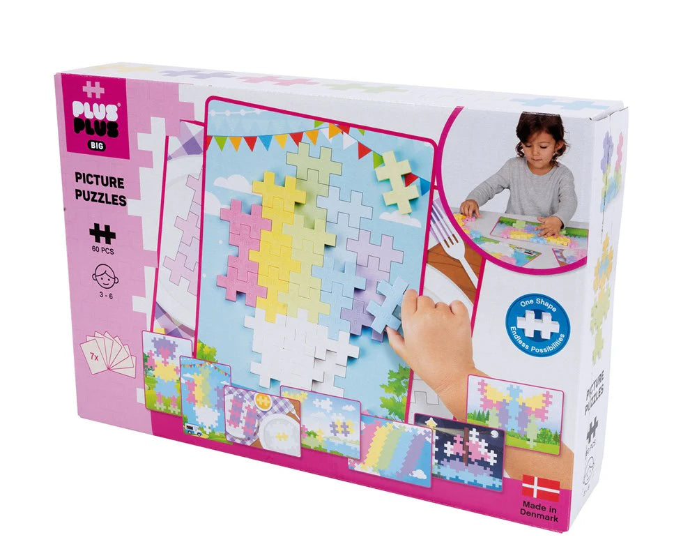 Plus Plus - BIG - Picture Puzzle Pastel - 60 pcs