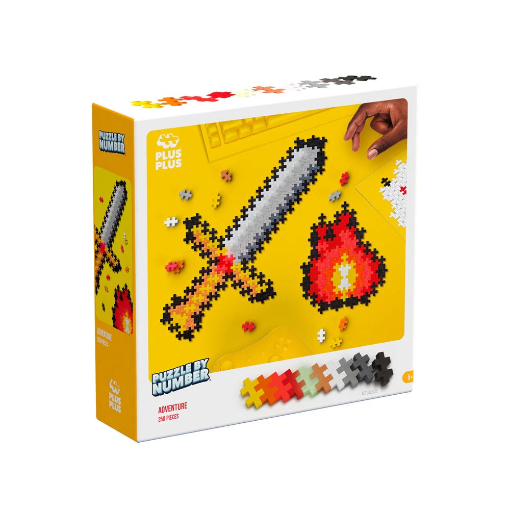 Plus Plus Puzzle by Number - Adventure 250pcs