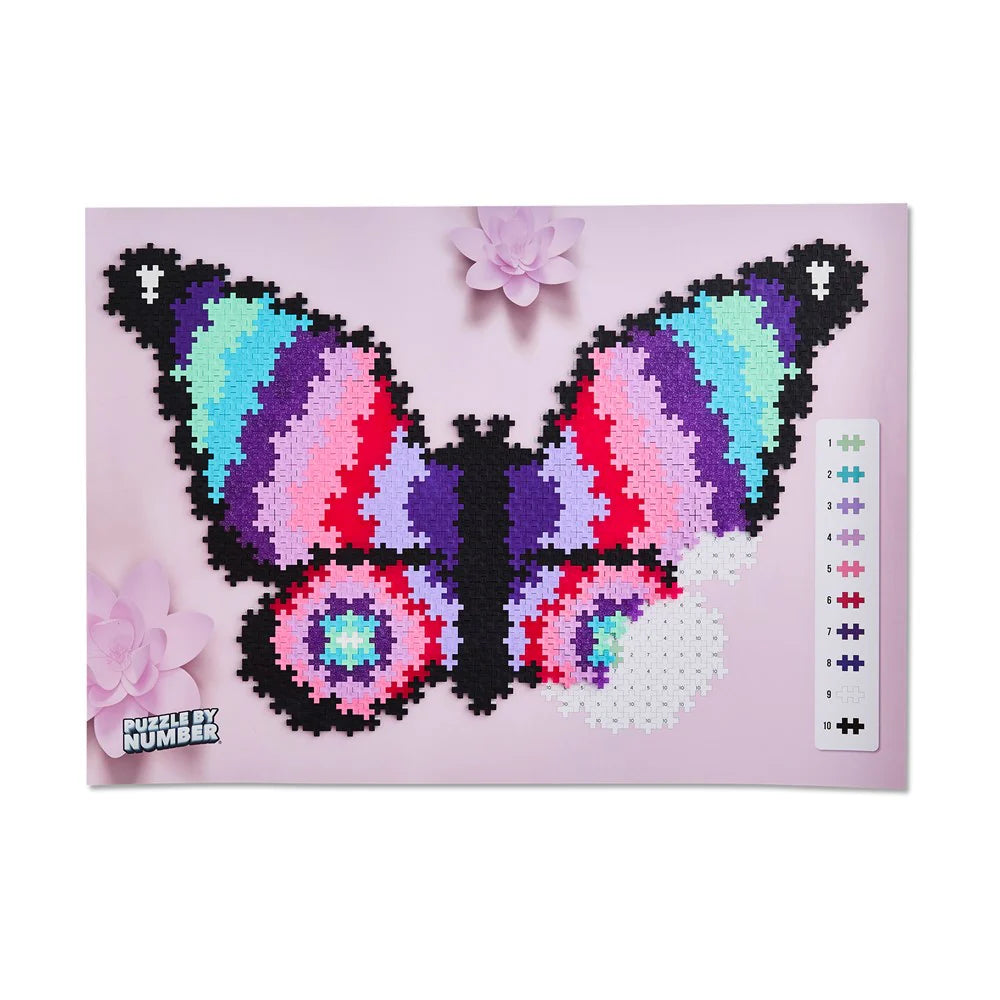 Plus Plus Puzzle by Number - Butterfly 800pcs