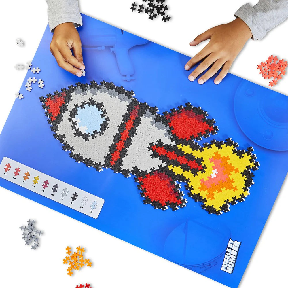 Plus Plus Puzzle by Number - Rocket 500pcs