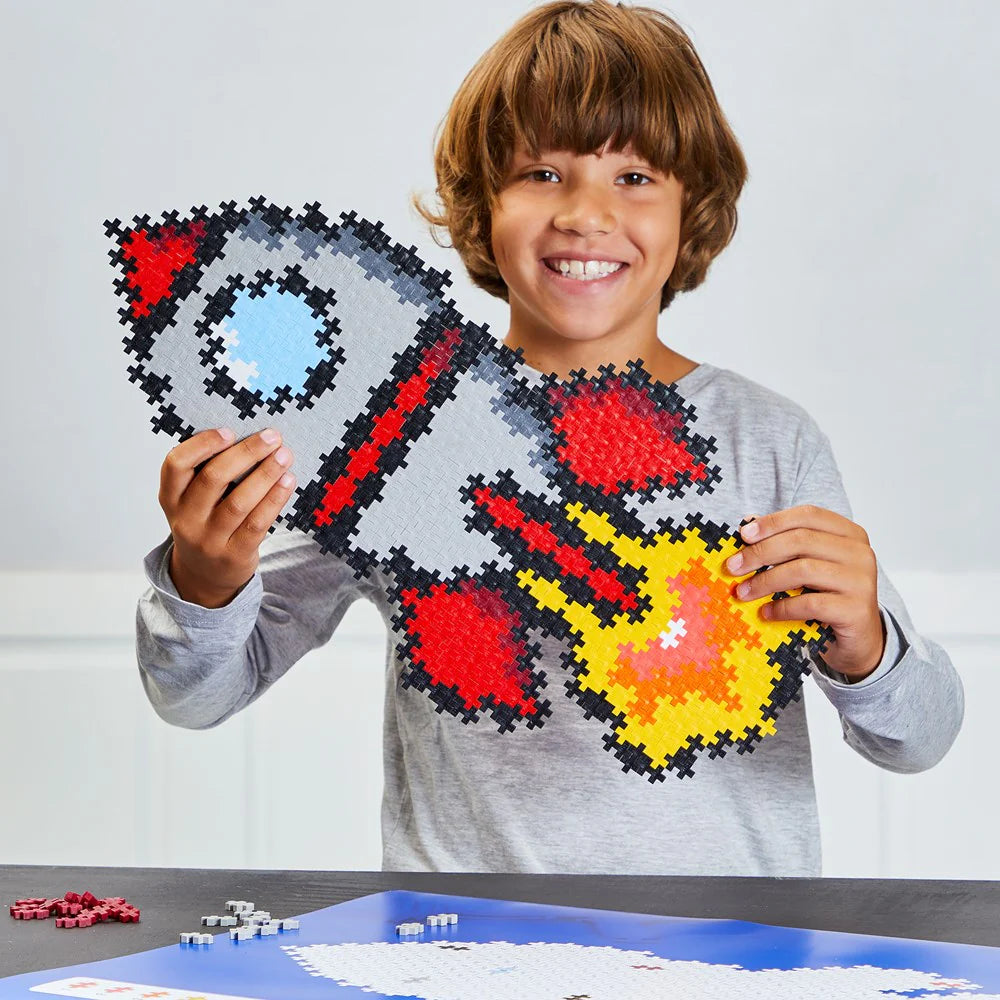 Plus Plus Puzzle by Number - Rocket 500pcs